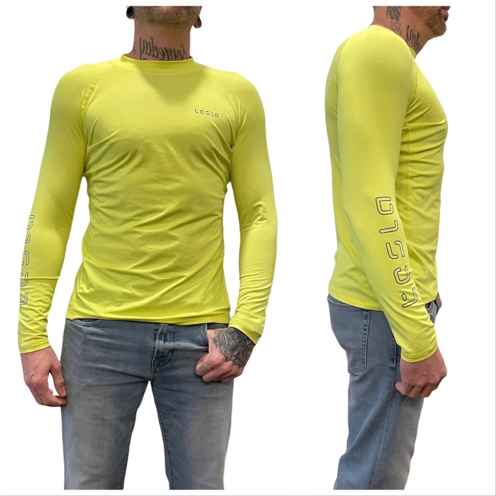 Tesla Gears Dri-Fit Tech Shirt Long Sleeve Men MED